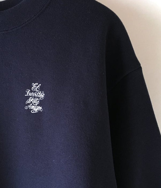 DESCENDANT/EL BURRITO'S CREW NECK SWEATSHIRT (NAVY)