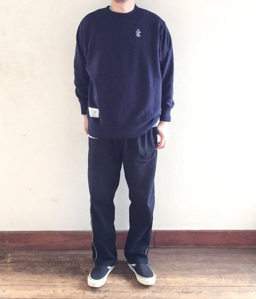 DESCENDANT/EL BURRITO'S CREW NECK SWEATSHIRT (NAVY)