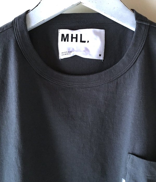 MHL./PRINTED COTTON JERSEY LOGO T-SHIRT MENS (GRAY)