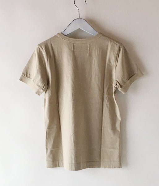 MHL./PRINTED COTTON JERSEY LOGO T-SHIRT WOMENS (BEIGE)