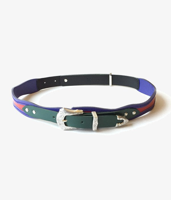 TOGA PULLA 革ベルト TOGA PULLA/METAL BUCKLE LEATHER BELT (BLACK)