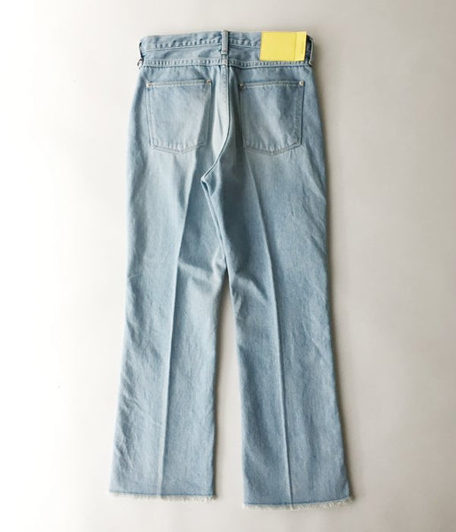 PHEENY/13oz VINTAGE DENIM CENTER PRESS PANTS (BLUE)