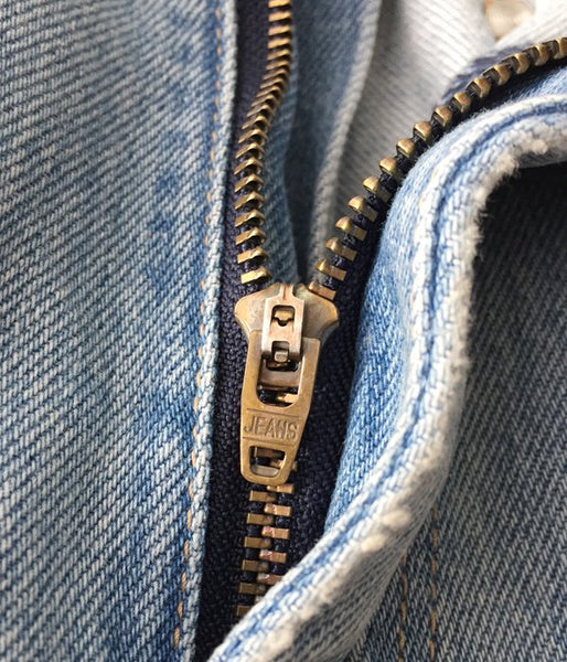 PHEENY/13oz VINTAGE DENIM CENTER PRESS PANTS (BLUE)