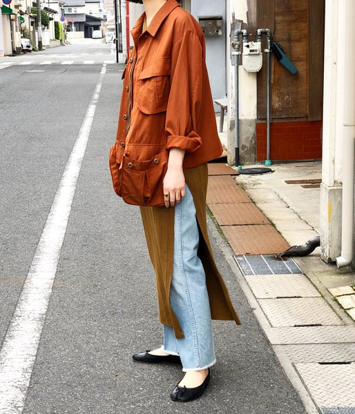 PHEENY/13oz VINTAGE DENIM CENTER PRESS PANTS (BLUE)