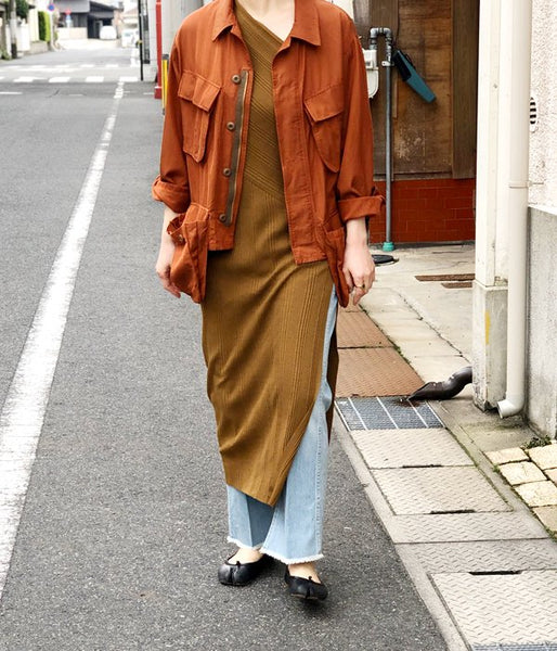 PHEENY/13oz VINTAGE DENIM CENTER PRESS PANTS (BLUE)