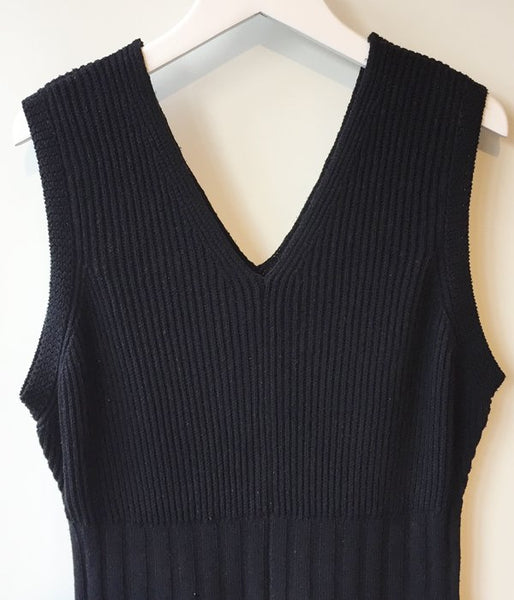 WRYHT/SLEEVELESS KNIT SUITS(BLACK)