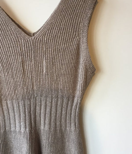 WRYHT/SLEEVELESS KNIT SUITS(DUNE)