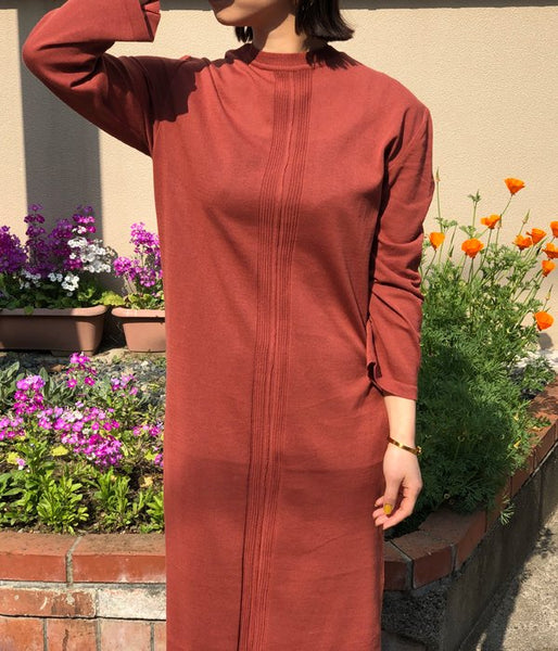 TAN/FINE COTTON ONEPIECE (BROWN)