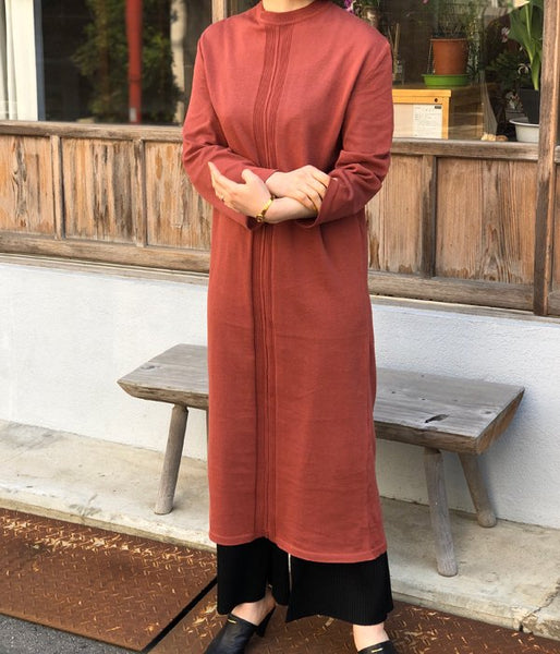 TAN/FINE COTTON ONEPIECE (BROWN)