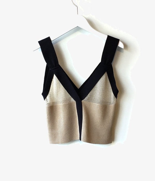 TAN/MESHES CAMISOLE (BEIGE)