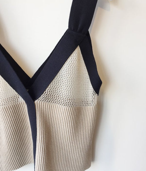 TAN/MESHES CAMISOLE (BEIGE)