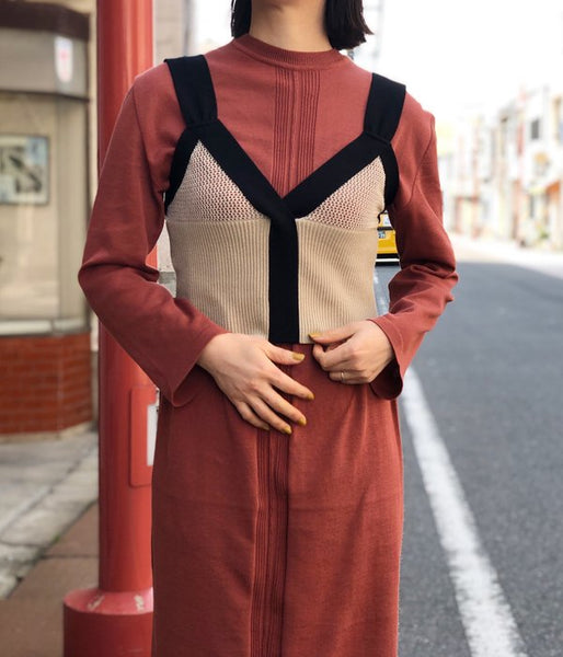 TAN/MESHES CAMISOLE (BEIGE)