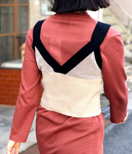 TAN/MESHES CAMISOLE (BEIGE)