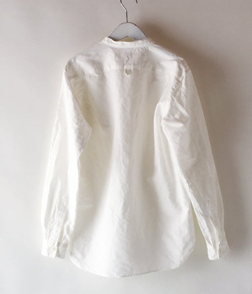 MHL./PLAIN COTTON LINEN SHIRT (WHITE)