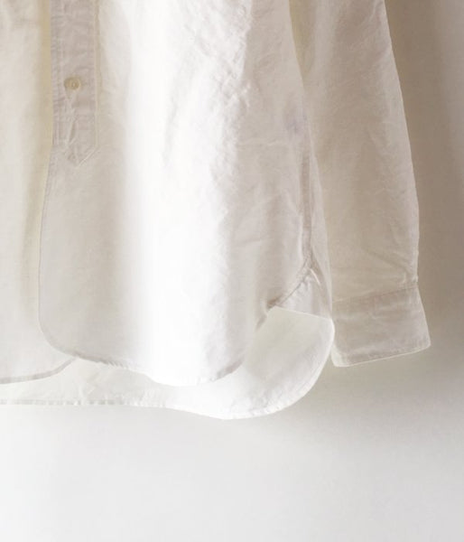 MHL./PLAIN COTTON LINEN SHIRT (WHITE)