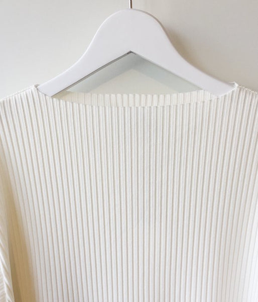 PHEENY/Pe/c WIDE RIB BOAT NECK S/S (IVORY)