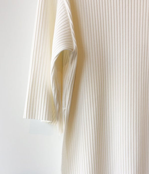 PHEENY/Pe/c WIDE RIB BOAT NECK S/S (IVORY)