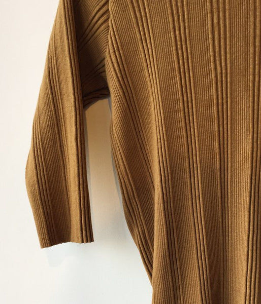 PHEENY/RANDOM RIB BACK DRAPE S/S (OLIVE)
