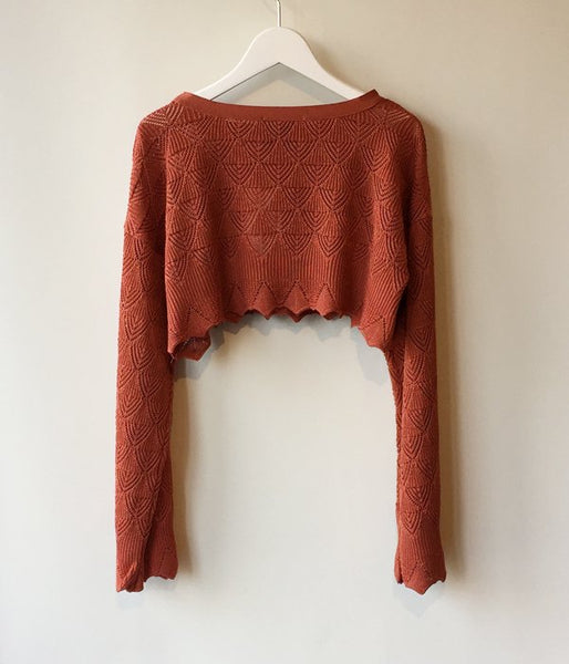 TAN/LACY BOLERO (ORANGE)