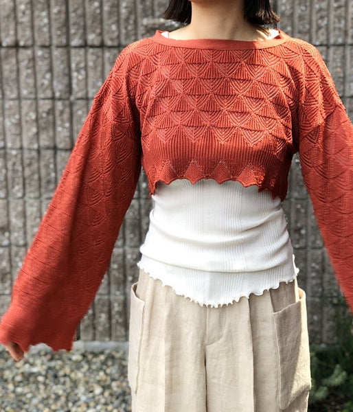 TAN/LACY BOLERO (ORANGE)