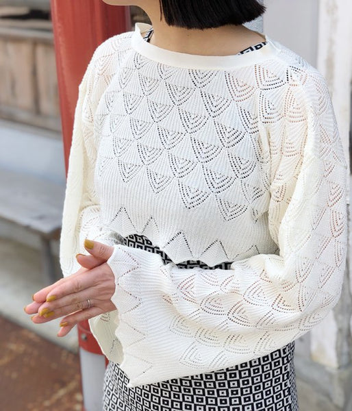 TAN/LACY BOLERO (OFFWHITE)