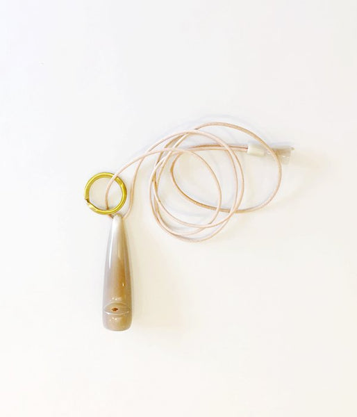 Aeta/BUFFALO HORN KEY NECKLACE(BEIGE)