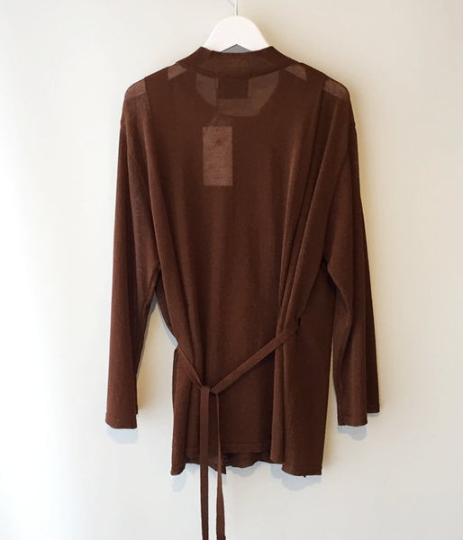 TAN/SOFTSHINY CARDIGAN (BROWN)