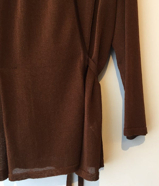 TAN/SOFTSHINY CARDIGAN (BROWN)