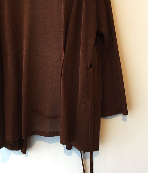 TAN/SOFTSHINY CARDIGAN (BROWN)