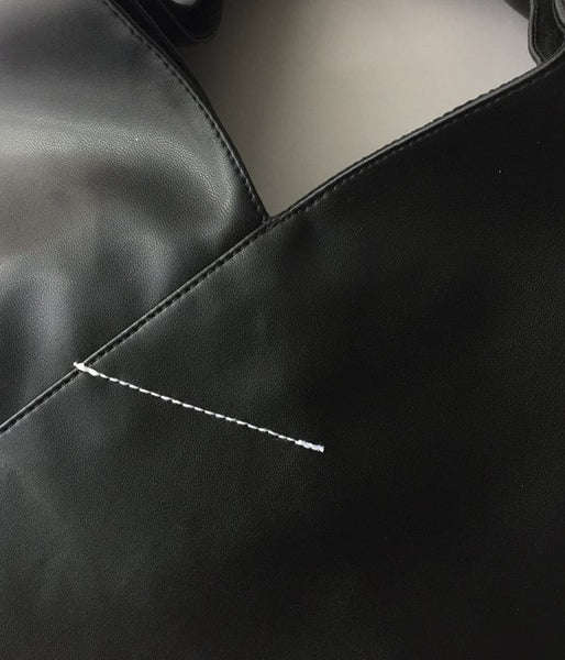 MM6 MAISON MARGIELA/ECO LEATHER JAPANESE TOTE BAG MINI(BLACK)