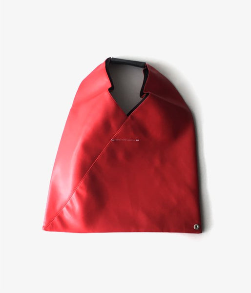 MM6 MAISON MARGIELA/ECO LEATHER JAPANESE TOTE BAG MINI(RED)