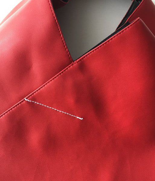 MM6 MAISON MARGIELA/ECO LEATHER JAPANESE TOTE BAG MINI(RED)