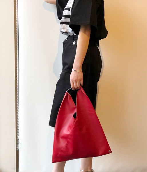 MM6 MAISON MARGIELA/ECO LEATHER JAPANESE TOTE BAG MINI(RED)