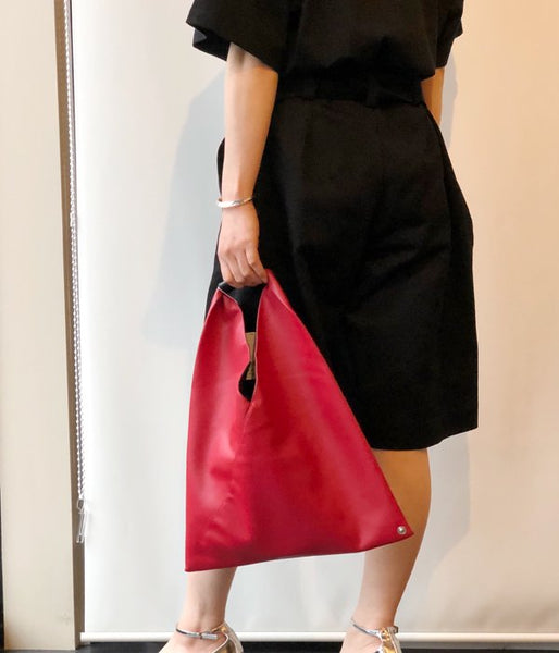 MM6 MAISON MARGIELA/ECO LEATHER JAPANESE TOTE BAG MINI(RED)