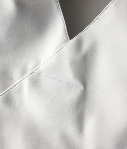 MM6 MAISON MARGIELA/ECO LEATHER JAPANESE TOTE BAG MINI(WHITE)