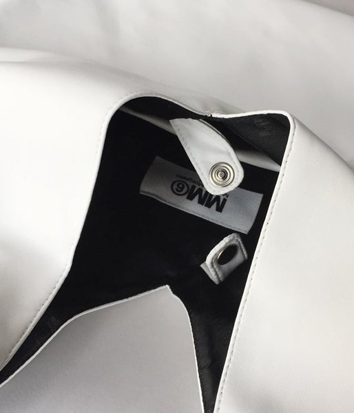 MM6 MAISON MARGIELA/ECO LEATHER JAPANESE TOTE BAG MINI(WHITE)