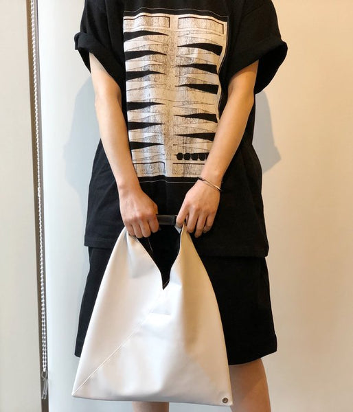 MM6 MAISON MARGIELA/ECO LEATHER JAPANESE TOTE BAG MINI(WHITE)
