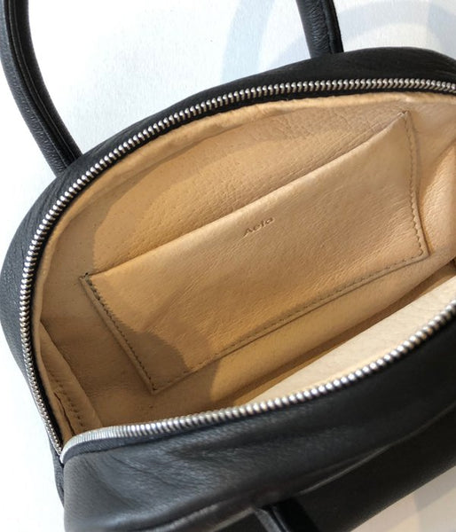 Aeta/DEER LEATHER BOSTON MINI(BLACK)