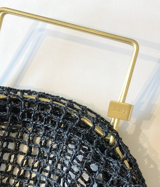 Aeta/PAPER YARN TOTE BAG S(BLACK)(1)