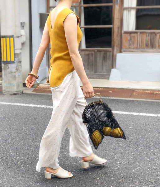 Aeta/PAPER YARN TOTE BAG S(BLACK)(1)