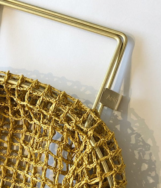 Aeta/PAPER YARN TOTE BAG S(YELLOW)