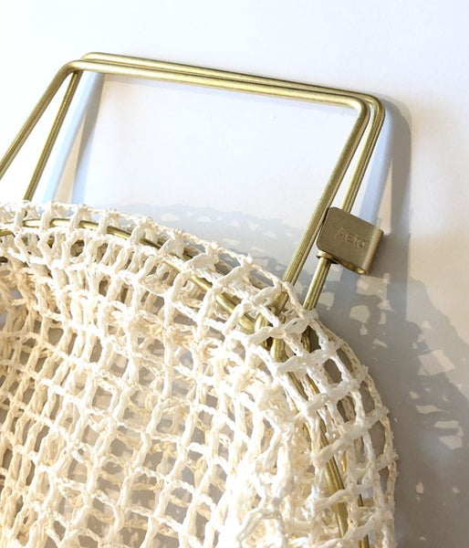 Aeta/PAPER YARN TOTE BAG S(WHITE)