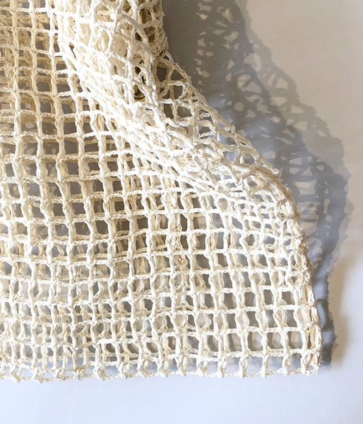 Aeta/PAPER YARN TOTE BAG S(WHITE)