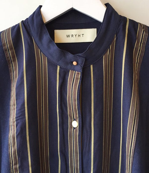 WRYHT/STAND COLLAR UNDER SHIRTS(NAVY)