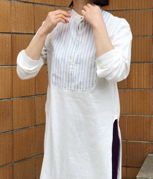 WRYHT/STAND COLLAR UNDER SHIRTS(OFFWHITE)