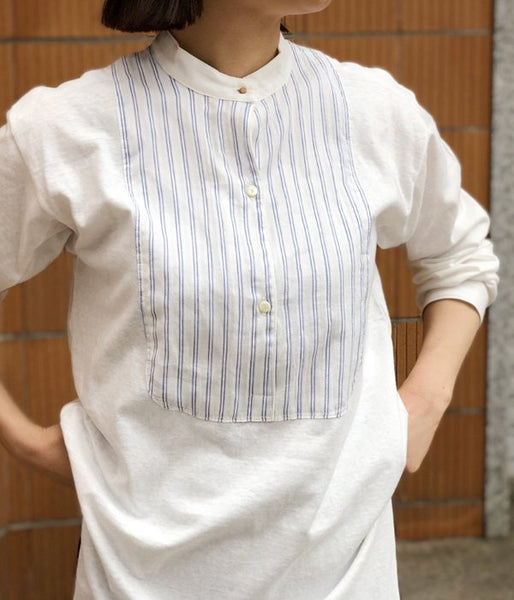 WRYHT/STAND COLLAR UNDER SHIRTS(OFFWHITE)
