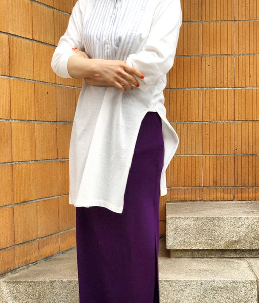 WRYHT/STAND COLLAR UNDER SHIRTS(OFFWHITE)