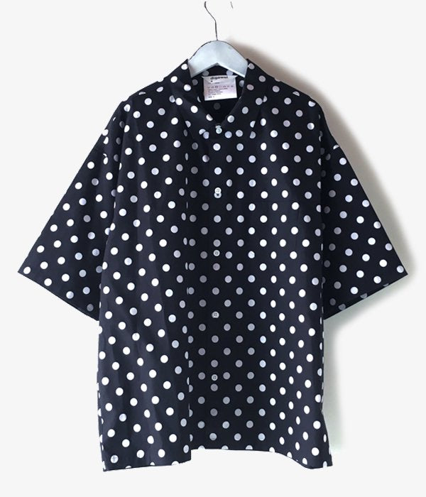 DIGAWEL/DOT S/S SHIRT (BLACK/WH DOT)