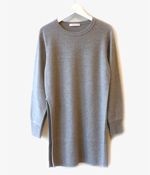 PHEENY/16/- HONEYCOMB SIDE SLIT L/S (GRAY)