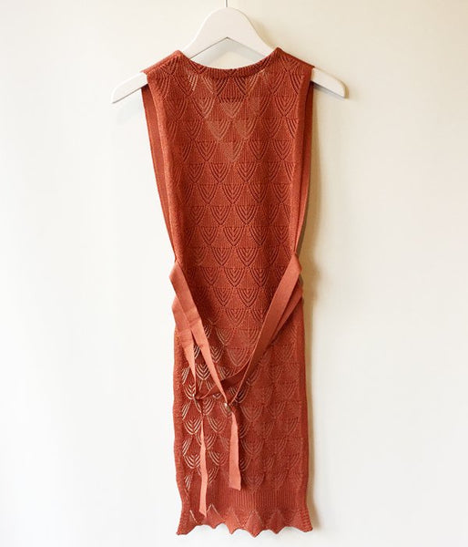 TAN/LACY VEST (ORANGE)